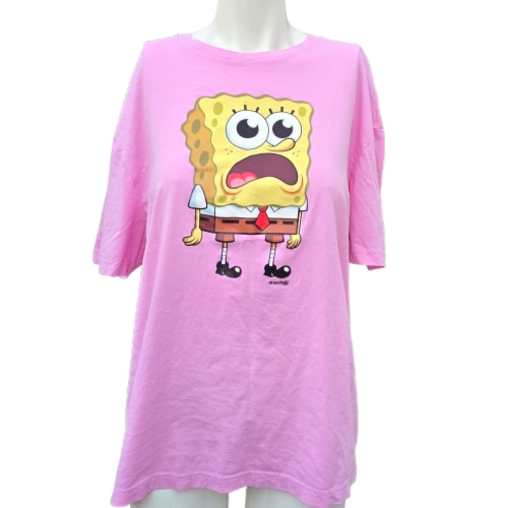 H&M SpongeBob Women's  T Shirt Sz L